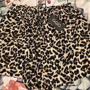 Leopard shorts